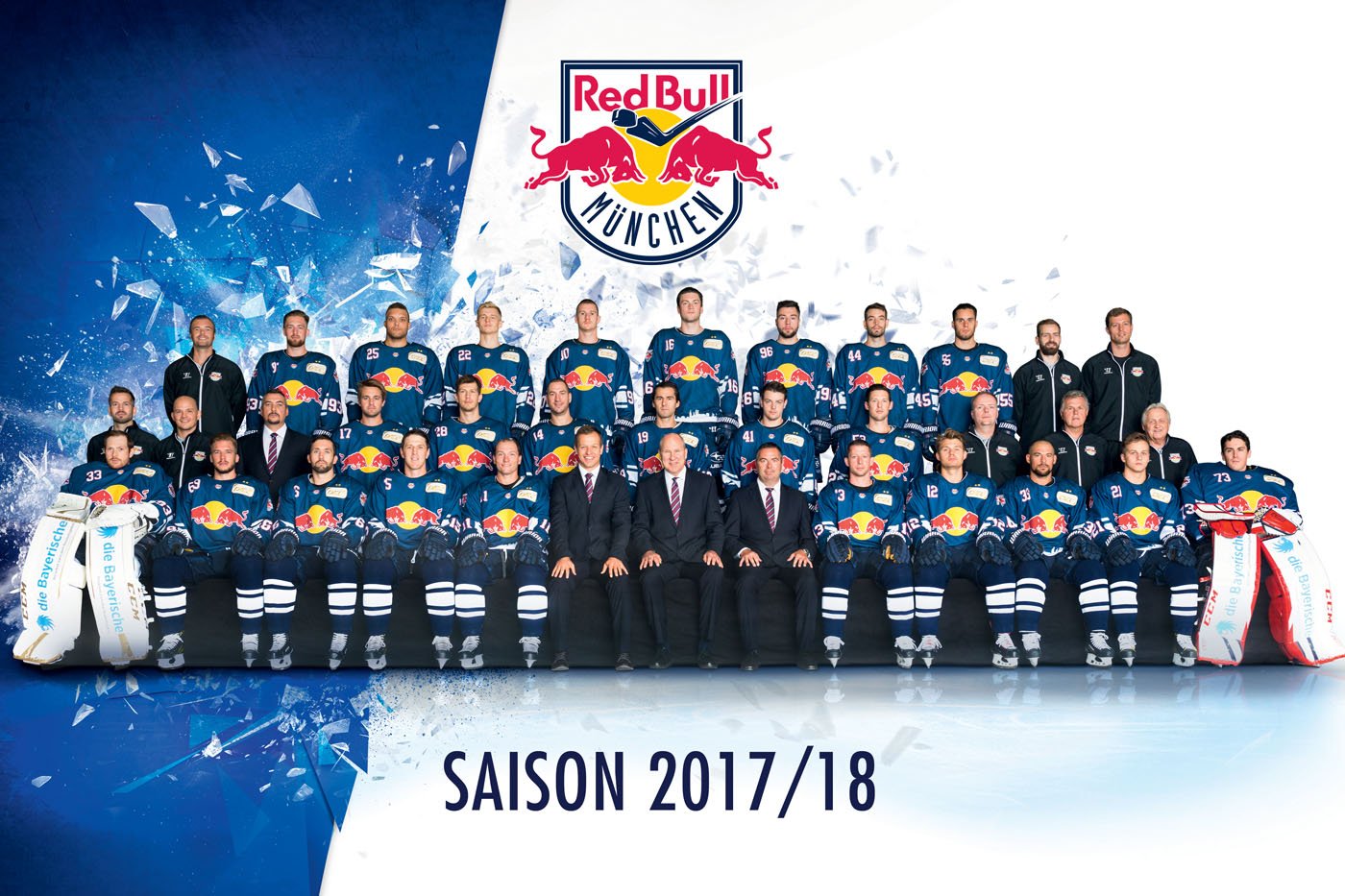 Red Bull Münche ice hocky club full team line up for season 2017-2018